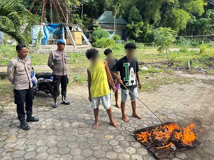 Sat Narkoba Polresta Jayapura Musnahkan 1,18 Kilogram Ganja dari Dua Kasus