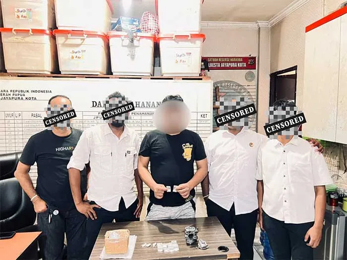 Buntuti Paket Mencurigakan, Satresnarkoba Polresta Jayapura Kota Amankan 12,35 Gram Sabu