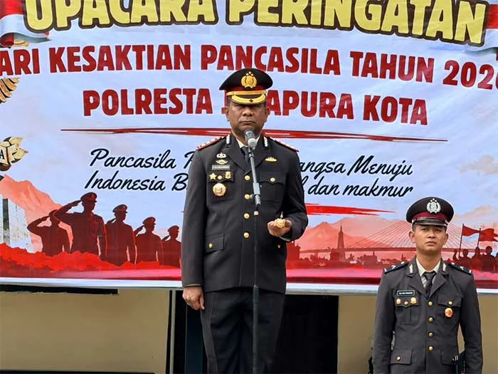 Hari Kesaktian Pancasila, Kapolresta Jayapura Ajak Personel Implementasikan Nilai Pancasila